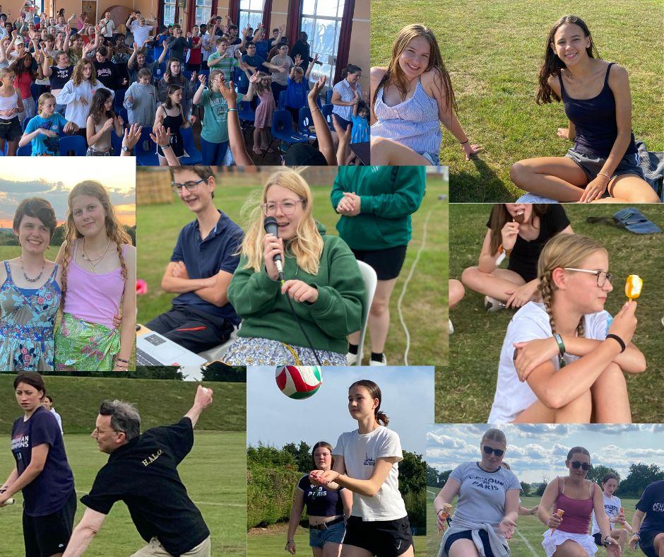 Montage of pictures of young people