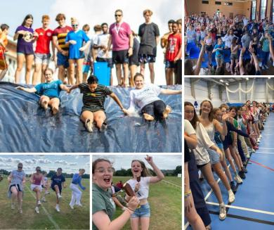 Montage of pictures of young people