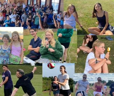 Montage of pictures of young people