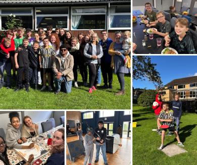 Montage of pictures of young people